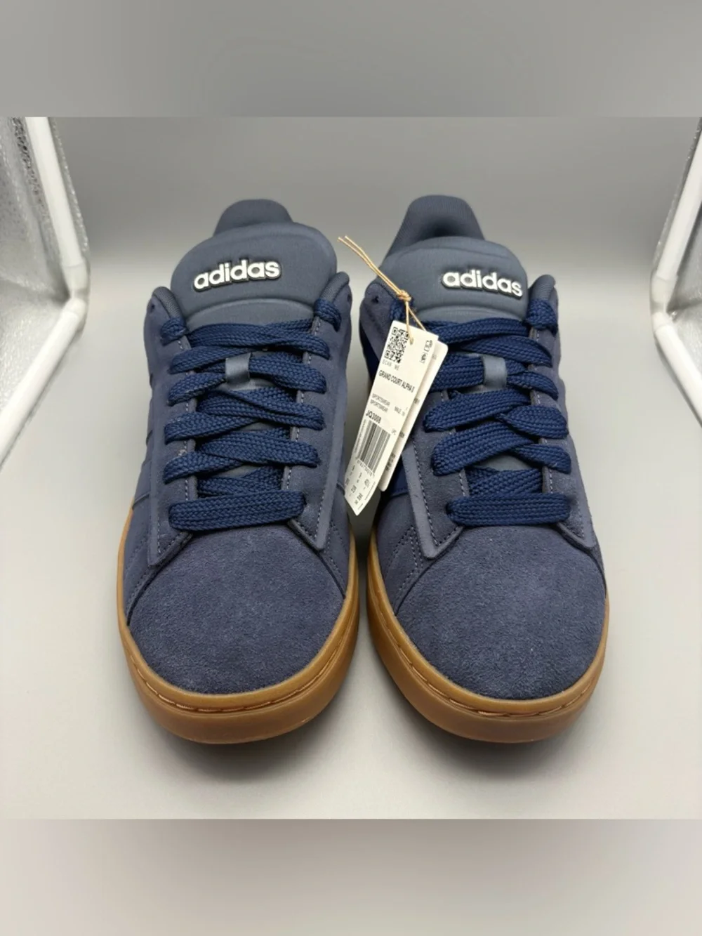 Adidas | Grand Court Alpha 00s Shoes - Navy Blue Tan ; Womens 10.5